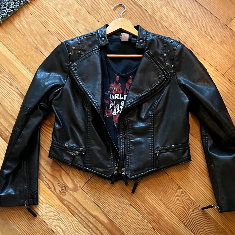 Black Leather Women's Jacket